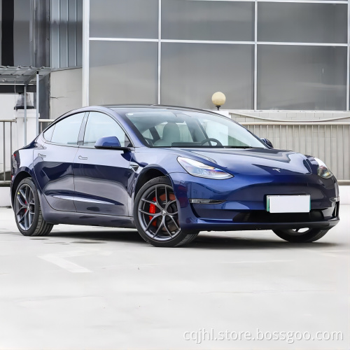 Pure Electric Car Tesla Model 3 Long Battery Life High Performance Long Range 675km New Energy Vehicle With Front And Rear Radar